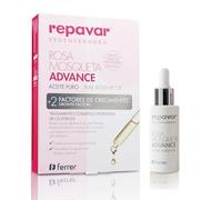 Repavar - Aceite Puro de Rosa Mosqueta - Con 2 Factores de Crecimiento - Tratamiento Cosmético Intensivo con Doble Potencia Reparadora - Formato Cuentagotas - 15 ml