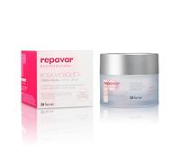 Repavar - Crema Facial Rosa Mosqueta, Hialurónico y Colágeno, 50 ml | Vitamina E, Manteca de Karité, Regenera, Antiedad, Hidratante, Antiarrugas, Piel Madura