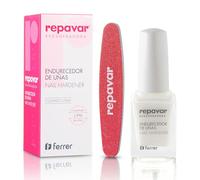 Repavar - Endurecedor de Uñas - Tratamiento y Cuidado de Manos - Forma una Película Protectora que Aumenta la Dureza y la Flexibilidad - Incluye Lima - 15 ml