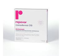 Repavar Revitalizante Monoderma Vitamina C pura al 10% 28 Cápsulas - Aporta Firmeza y Luminosidad para Todo Tipo de Pieles Maduras