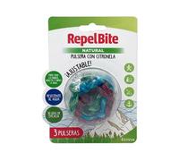 Esteve Pulsera Repel Bite Natural con citronela ajustable 3 uds