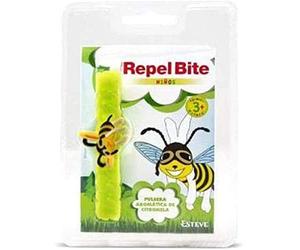 REPEL BITE NIÑOS pulsera citronela. Pulsera AntImosquitos. Elástica y flexible. Para muñeca y tobillo. Citronela. Resistente al agua. Duración 3 semanas.