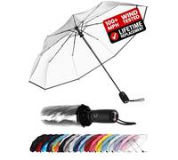 Repel Paraguas plegable Antiviento y - Apertura automática fácil - Paraguas Grande, Guarda Chuva Compacto y Duradero, Estructura de Fibra de Vidrio Resistente - Cabe en una Mochila o Bolso