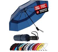 Repel Paraguas plegable Antiviento y - Apertura automática fácil - Paraguas Grande, Guarda Chuva Compacto y Duradero, Estructura de Fibra de Vidrio Resistente - Cabe en una Mochila o Bolso