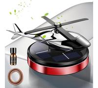 Repelente De Aire Del Coche Solar - Difusor De Aromaterapia Rotativo De Energía Solar, Perfume De Coche De Diseño De Helicóptero | Perfume Natural, Luz Del Sol Activada,