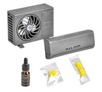 Repelente de aire solar para automóviles: perfume de coche con energía solar, perfume de rotación del tablero de instrumentos | Difusor de aire automático creativo, desodorizante de clip de