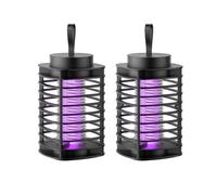 Repelente de mosquitos interior, lámpara repelente de mosquitos eléctrica doméstica, repelente de mosquitos portátil interior - Negro. (2 pieza)