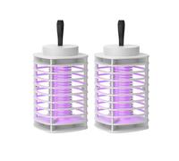 Repelente de mosquitos interior, lámpara repelente de mosquitos eléctrica doméstica, repelente de mosquitos portátil interior - blanco. (2 pieza)