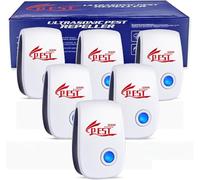 Repelente de plagas ultrasónico, 6 unidades, repelente de ratones, repelente de ratones, ultrasonidos y electrónicos, repelente de plagas para ratones, ratas, mosquitos, cucarachas, arañas, moscas