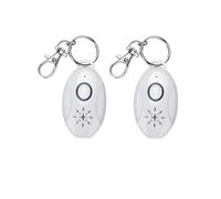 Repelente de plagas ultrasónico, repelente de garrapatas portátil al aire libre Repelente electrónico para el control de plagas Rechazo de pulgas Tick Arañas Cucaracha Chinches (2 piezas)