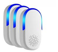 Repelente de plagas ultrasónico, repelente electrónico recargable para ratones, ratones eficaces, roedores