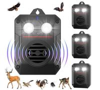 Repelente de roedores para coche, repelente ultrasónico de ratas debajo del capó, con luz estroboscópica, disuasorio de ratón para mantener a los roedores fuera del automóvil, 3 fuentes de