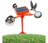 Repelente solar de animales giratorio de 360 grados, control de pájaros de jardín con panel solar, dispositivo de trampa para palomas, almacén, césped, granja, jardín, camping, patio