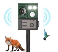 Repelente ultrasónico de animales - Alerta de sensor de movimiento | Dispositivo de advertencia solar | Unidad de de sonido disuasivo de vida silvestre al aire libre Módulo de tecnología acúst