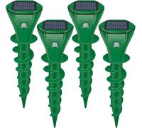 Repelente ultrasónico de topos al aire libre, repelente solar para césped, jardín, patio, repelente de topos y campañoles, impermeable, repele eficazmente topos, serpientes, ardillas, marmotas J002