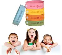 Repelentes de Mosquitos, Pulseras Antimosquitos,Bandas Repelentes de Insectos y Fallos, 100% Naturales, Ajustables para Bebés y Adultos,5 Piezas