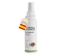 RepellShield® Spray Repelente Garrapatas Humanos y Pulgas -100ml- Uso Interior y Exterior - No Mancha - Aplica en Ropa, Calzado, Textiles, Hogar, Jardín - Antipulgas Natural con Tomillo y Geraniol