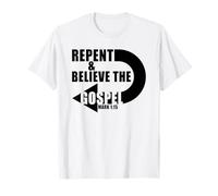 Repent & Believe the Gospel: Jesus Christian Faith Verse Camiseta