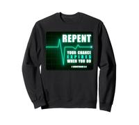 Repent, Your Chance Expires When You Do Heartbeat EKG Faith Sudadera
