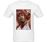 Repents DIY Allen Iverson - Camiseta de manga corta para hombre, 100 % algodón, blanco, S