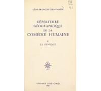 Répertoire Géographique De La Comédie Humaine (2) (ebook)