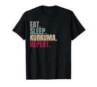 Repetición de cúrcuma Eat Sleep Camiseta