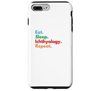 Repetición de ictiología para comer sueño para los amantes de la ictiología Carcasa para iPhone 7 Plus/8 Plus