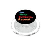 Repetición de Ojo de Diana Eat Sleep para los Amantes del Tiro con Arco o Tiro PopSockets PopGrip para MagSafe