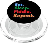 Repetición de violín Eat Sleep Fiddle - Jugadores, músicos y Amantes PopSockets PopGrip para MagSafe