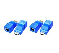 Repetidor de red RJ45, extensor de 4 piezas, transmisor y receptor de red