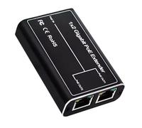 Repetidor Ethernet de 2 puertos, extensor PoE Plug and Play de 1000 Mbps para sistemas de seguridad, cámara IP para Cat5e, Cat6, Cat6e, cable UTP