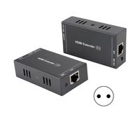 Repetidor HDMI Balun Extensor para transmisión de señal 1080P a través de cables Cat5E o Cat6 con alimentación a través del cable (POC) y