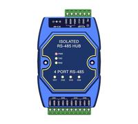 Repetidor RS485 de 4 vías de grado industrial E810-R14, aislamiento de señal de alimentación, protección ESD, CC 8-28V, montaje en riel de alta velocidad