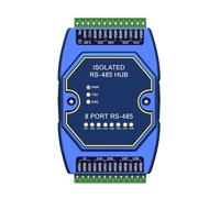 Repetidor RS485 de 8 vías de grado industrial E810-R18, aislamiento de señal de alimentación, protección ESD, CC 9-40 V, montaje en riel de alta velocidad