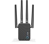 Repetidor WiFi 1200Mbps Amplificador Señal WiFi Banda Dual 2.4GHz y 5GHz Extensor de Red WiFi con Largo Alcance Modo Punto de Acceso/Repeater/Router/Cliente (3 Modos, 4 Antenas, Puerto LAN/WAN)