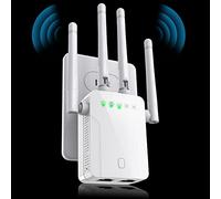 Repetidor WiFi, Amplificador de Señal del Extensor WiFi Doméstico, Amplificador WiFi y Amplificador de Señal, hasta 8.470 Pies Cuadrados, Repetidor con Puerto Ethernet y Punto de Acceso, 2.4 GHz