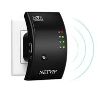 Repetidor WiFi, Amplificador señal Extensor WiFi 300Mbps 2.4GHz con Repertidor/Ap Modo y la función WPS,1 Puerto Ethernet, Facil de Instalar, Compatible con los Routers y ADSL/Fibra