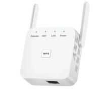 Repetidor WiFi C611 de 300 Mbps con 2 antenas y puerto Ethernet, compatible con cualquier idioma para una cobertura estable.