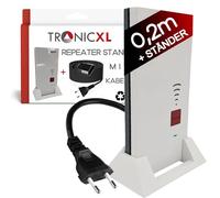 Repetidor WiFi de extensión/Soporte TronicXL Compatible con Fritz Repetidor 2400 1160 1750e AVM Fritz! Soporte de Soporte (0,2 m + Soporte)