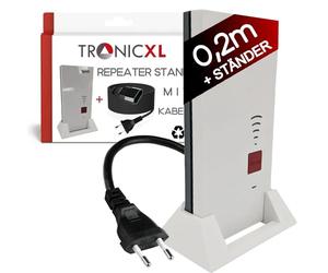Repetidor WiFi de extensión/Soporte TronicXL Compatible con Fritz Repetidor 2400 1160 1750e AVM Fritz! Soporte de Soporte (0,2 m + Soporte)