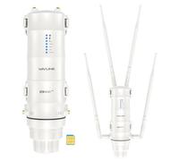 Repetidor WiFi Exterior Potente Wavlink AC1200 4G LTE Doble Banda Alta Potencia con Antena Larga Alcance 7dBi y Ranura SIM - Amplificador WiFi Outdoor PoE para Cobertura Extendida hasta 200m