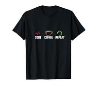 Repetir el café con código Camiseta