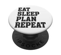 Repetir el Plan de Comer sueño PopSockets PopGrip Adhesivo