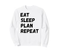 Repetir el Plan de Comer sueño Sudadera