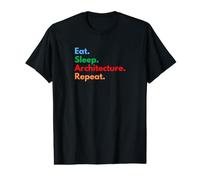Repetir la Arquitectura de Eat Sleep para arquitectos y Amantes Camiseta gráfica económica