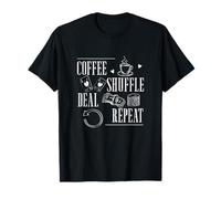 Repetir la Oferta de café barajar Cartas Divertidas distribuidores de Casino Camiseta