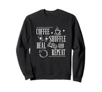 Repetir la Oferta de café barajar Cartas Divertidas distribuidores de Casino Sudadera