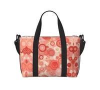 Repetition of Circles - Bolsa de gimnasio estampada para fin de semana, ideal para viajes de negocios