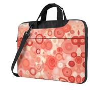 Repetition of Circles - Maletín cruzado para laptop, fácil de usar cuando viajas por negocios, 14 pulgadas