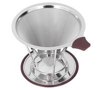 Repicefinem Coffee Dripper Silicona de acero inoxidable Filtro de café reutilizable con soporte Una solución versátil para amantes del café adecuado para todo tipo